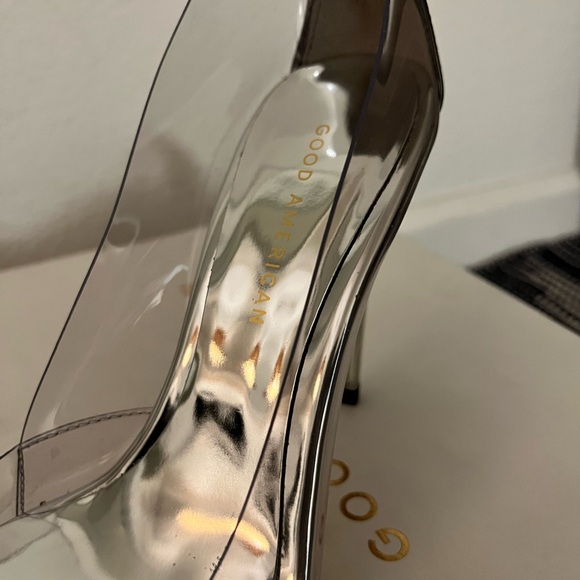 New In Box Good American Glass Cinder-F*cking-Rella Pump - Picture 13 of 14